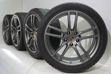 Porsche Cayenne E3 21 inch velgen Hankook Winterbanden Origi, Gebruikt, Velg(en), 21 inch, Winterbanden