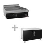 GGM Gastro | Elektrische bakplaat - 7,1kW - Glad - |, Verzenden, Nieuw, Effen, Kop(pen) en/of Schotel(s)