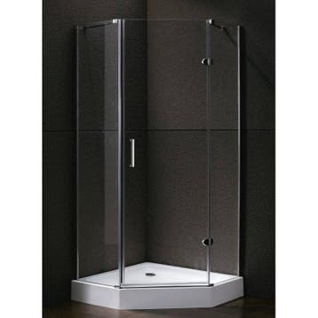 Douchecabine Vijfhoek 100X100 Bromo. Helder Glas (Badkamer), Ophalen of Verzenden, Nieuw