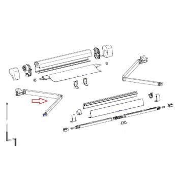 Thule 5102 Knikarm Links, Nieuw