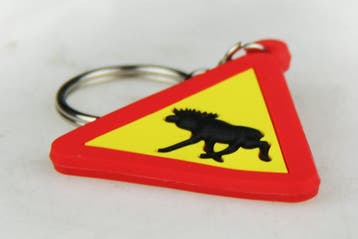 Sleutelhanger waarschuwingsbord Eland, Diversen, Ophalen of Verzenden, Nieuw