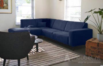 Hoekbank Maarssen - hoekbanken - Blauw, Nieuw, Stof