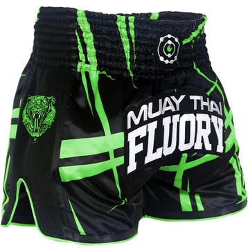 Fluory Kickboks Broekje Stripes Zwart Groen, Ophalen of Verzenden, Nieuw