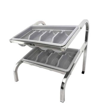 HCB Standaard - 2 bestekbakken - 54 cm - RVS, Verzenden