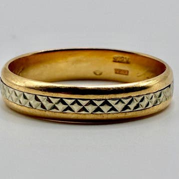 Ring - 18 karaat Geel goud, Witgoud, Sieraden, Tassen en Uiterlijk, Ringen, Nieuw