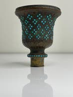 Waterpijp - Qajar-periode (Sar-e Qalyan) – Messing – Midden-