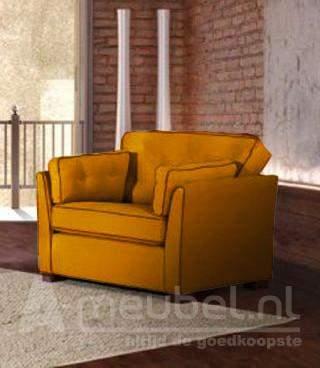 Fauteuil Dordrecht - fauteuils - Goud, Nieuw, Stof