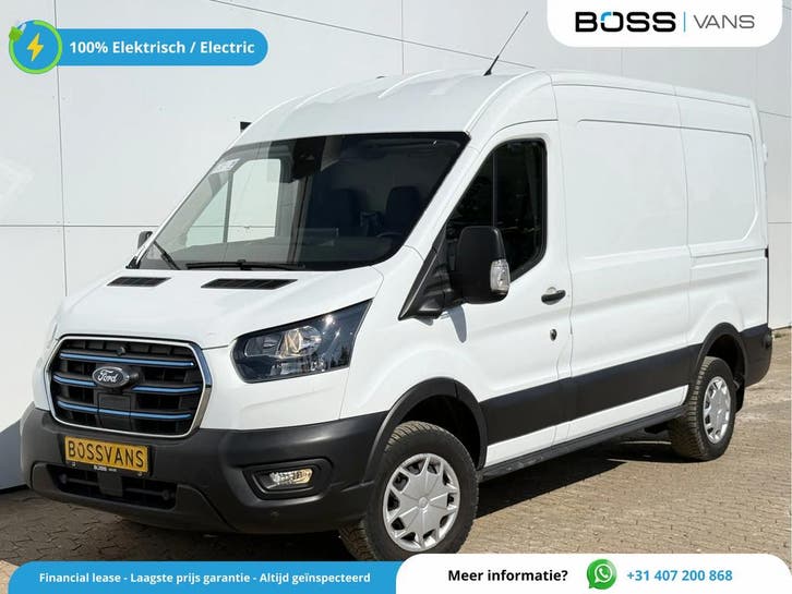 Ford E-Transit | Zakelijke Lease v.a. €380.12 pm, Auto's, Bestelauto's, Lease, Automaat, Financial lease, Elektrisch, Wit, Gebruikt
