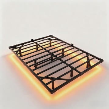 Zwevend Metalen Bedframe met LED Verlichting - Modern Platfo, Verzenden, Nieuw