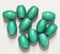 10 x 3D miraclekraal, ovaal groen 11 x 8 mm gat c.a. 1.5mm, Ophalen of Verzenden, Nieuw, Kraal