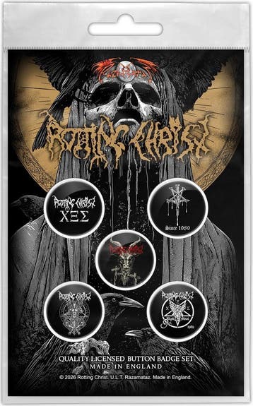 Rotting Christ We Are the Damned Generation Button - 5-pack, Ophalen of Verzenden, Nieuw, Kleding