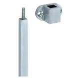 Verlengset ovaal voor espagnolet mat chroom, Verzenden, Nieuw