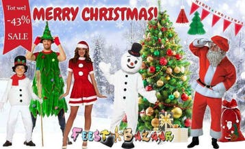 Kerstpak Kerstjurk Jurkje Pak Kerst Man Vrouw Kind Pakje, Ophalen of Verzenden, Nieuw