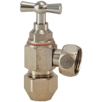 Riko Hoekstopkraan 3210 - 3/8x10mm - Chroom, Ophalen of Verzenden, Nieuw