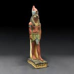 Replica van het oude Egypte Horus met het valkenkop en, Antiek en Kunst