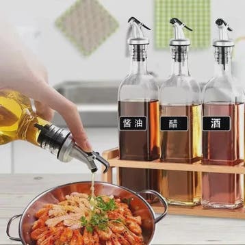 Set van 4x Wijnfles Stop & Olijfolie Schenktuit - Lekvrije K, Verzenden, Nieuw