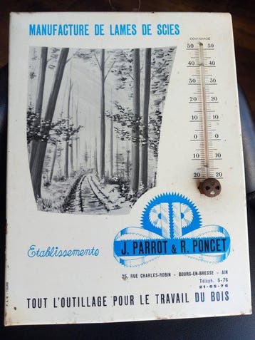 Thermometer - Aluminium - Glaçoïde 1948gd-formaat
