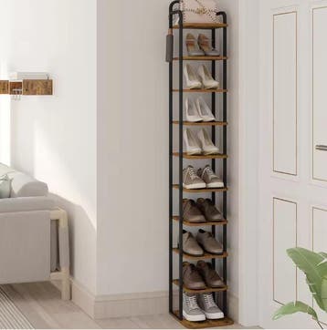 Verticale Schoenenkast 10 Lagen – Smal Ruimtebesparend Rek, Huis en Inrichting, Kasten | Schoenenkasten, Verzenden, Nieuw