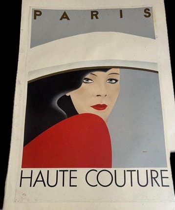 RAZZIA GERARD COURBOULEIX - Rare Affiche RAZZIA PARIS HAUTE, Antiek en Kunst