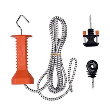 Gallagher doorgangsset met elastisch cord wit – 3–6 meter, Tuin en Terras, Ophalen of Verzenden, Nieuw