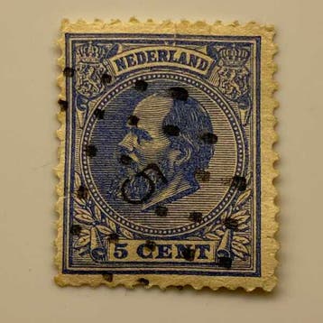 Koning Willem III [N.V.P.H. nr. 0019], Ophalen of Verzenden, Gestempeld
