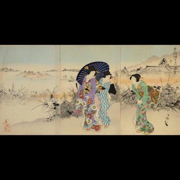 Utagawa Kokunimasa /  (1874–1944) Een excursie naar