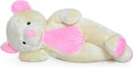 Knuffelbeer 155cm Wit/Roze | Premium | OP=OP, Ophalen of Verzenden, Nieuw, Beer