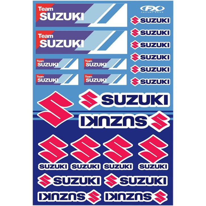 Factory Effex Sticker Sheet Suzuki Racing, Motoren, Onderdelen | Overige, Ophalen of Verzenden