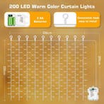 LED Lichtgordijn - Kerstversiering  - Kerstverlichting - 2 m, Verzenden, Zo goed als nieuw