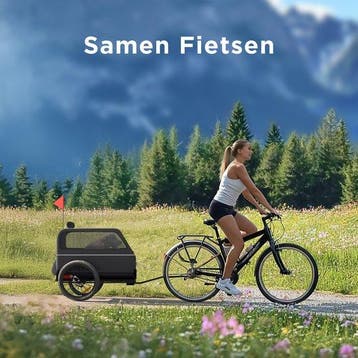 2dekans | TrevoPet® Hondenfietskar XL - Opvouwbare Fietskar, Fietsen en Brommers, Ophalen of Verzenden, Zo goed als nieuw, TrevoPet