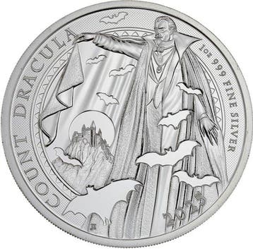 1 Troy Ounce - Zilver .999 - Dracula 2025 - 31,1 gram - fine