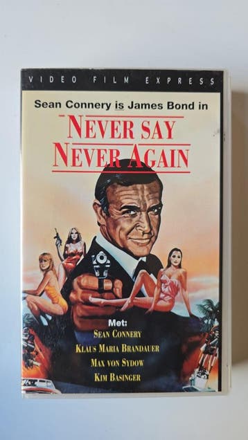 NEVER SAY NEVER AGAIN (IN SEAL) (VHS), Verzenden, Gebruikt