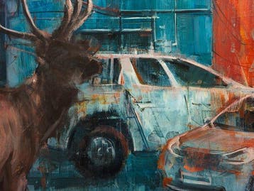 Popovici Constantin - A lost deer, Antiek en Kunst