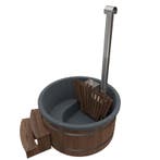 Welltub Thermowood Trap rond breed, Tuin en Terras, Verzenden, Nieuw