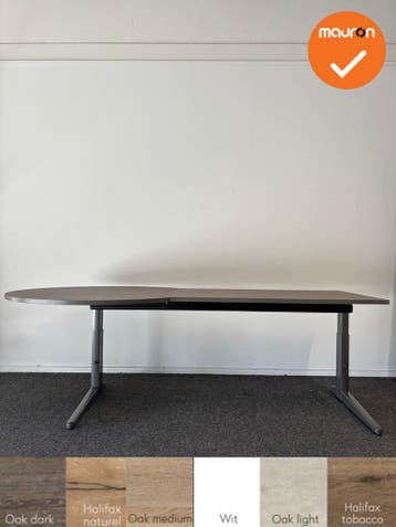 Ahrend Essa handmatig verstelbaar bureau met vergaderstuk -, Vergader- of Presentatieruimte, Ophalen of Verzenden, Gebruikt, Bureau