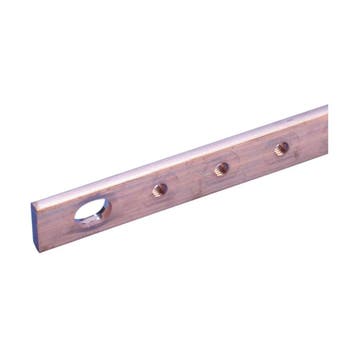 Draadbusbar Van Koper Met Bevestigingssleuf 20x5x990mm -, Verzenden, Nieuw, Overige typen