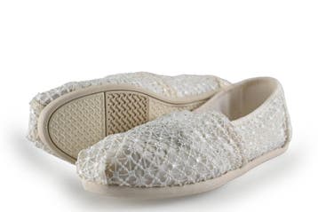 Toms Instappers in maat 37 Wit, Verzenden, Toms, Gedragen, Wit