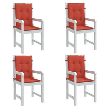 Zitkussens set van 4 | Polyester | Laatste Stuk!, Tuin en Terras, Ophalen of Verzenden, Zo goed als nieuw