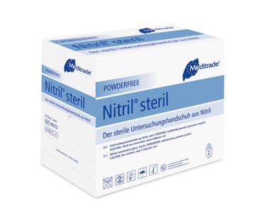 Meditrade Nitril® Steril - blauw - 50 stuks - Extra Large, Diversen, Verpleegmiddelen, Verzenden, Nieuw