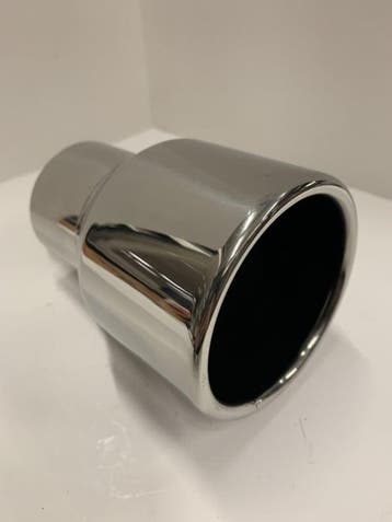 Uitlaat sierstuk RVS rond 90mm extra kort model, Ophalen of Verzenden, Nieuw