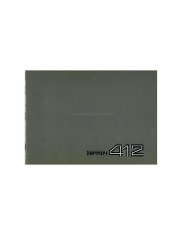 1985 FERRARI 412 PERSMAP ITALIAANS 353/85, Nieuw, Ferrari, Author