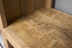 Stevige plank IRON CRAFT 176cm mangohouten boekenkast vier, Ophalen of Verzenden, Nieuw