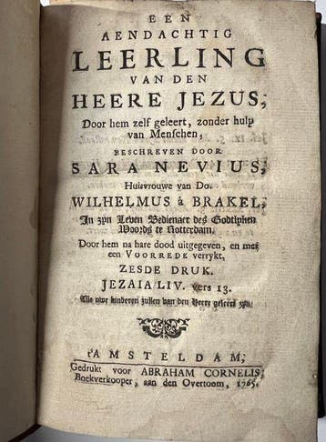 Sara Nevius (1632-1706) - [Female Intellectual Agency] Een