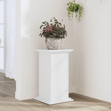 vidaXL Plantenstandaard 33x33x60 cm bewerkt hout wit, Verzenden, Nieuw