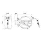 Waterslanghaspel Amersfoort grijs 20m + 2m pro.tec, Verzenden, Nieuw