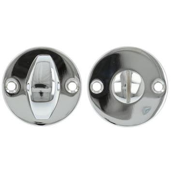 Toiletgarnituur Rond Plat glans nikkel, Doe-het-zelf en Verbouw, Deuren en Horren, Verzenden, Nieuw