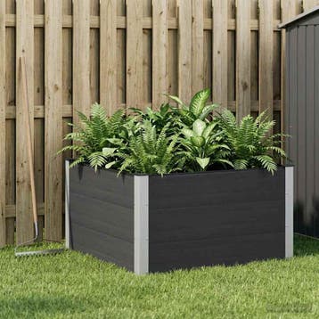 vidaXL Verhoogde plantenbak Zwart 100 x 100 x 54 cm, Verzenden, Nieuw, 100 cm of meer, 30 tot 60 cm