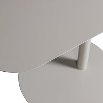WOOOD Lia Bijzettafel - Metaal - Dust/Beige - 50x50x38 cm, Verzenden, Nieuw