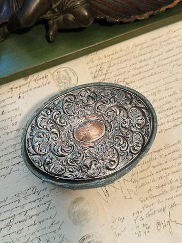 Sieradendoos - .925 zilver - Rococo reliëf sieradenkistje