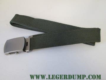 Tropenkoppel groen of zwart  woodland  met mat chrome gesp, Ophalen of Verzenden, Nieuw